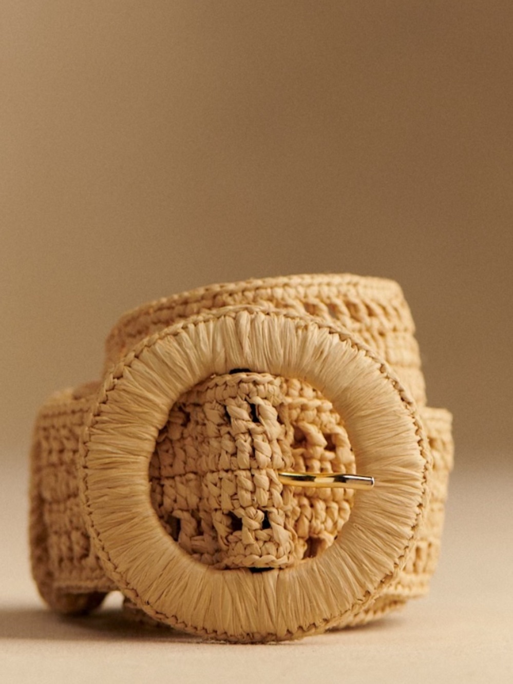 Sézane Nella Belt — Natural Raffia